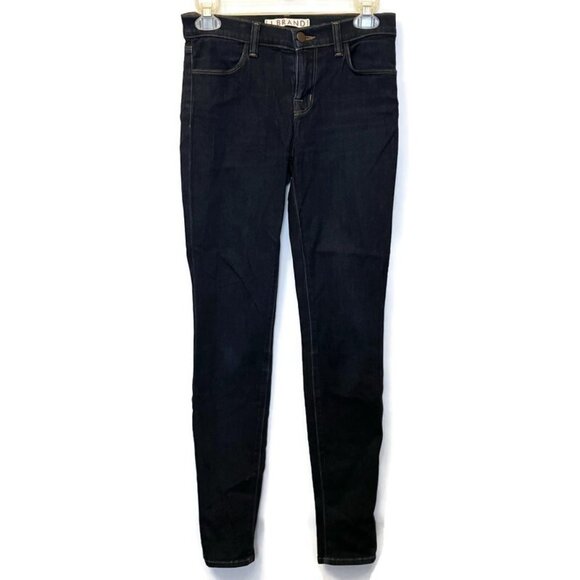 J Brand Womens Jeans Super Skinny Size 26 Starless Dark Wash Low Rise Denim - Picture 1 of 6